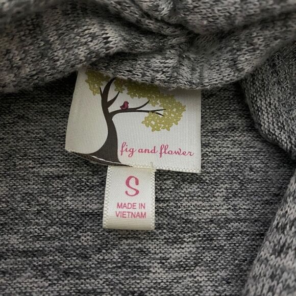 Anthropologie Fig and Flower Open Front Embroidered Cardigan Women’s Size S - Picture 10 of 16